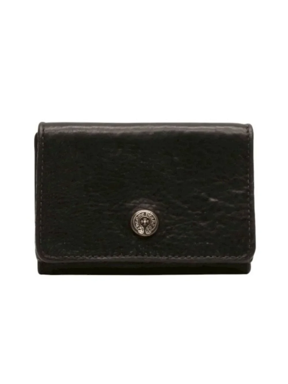 Chrome Hearts Open Wound Trifold Wallet Leather 925 Sterling Silver